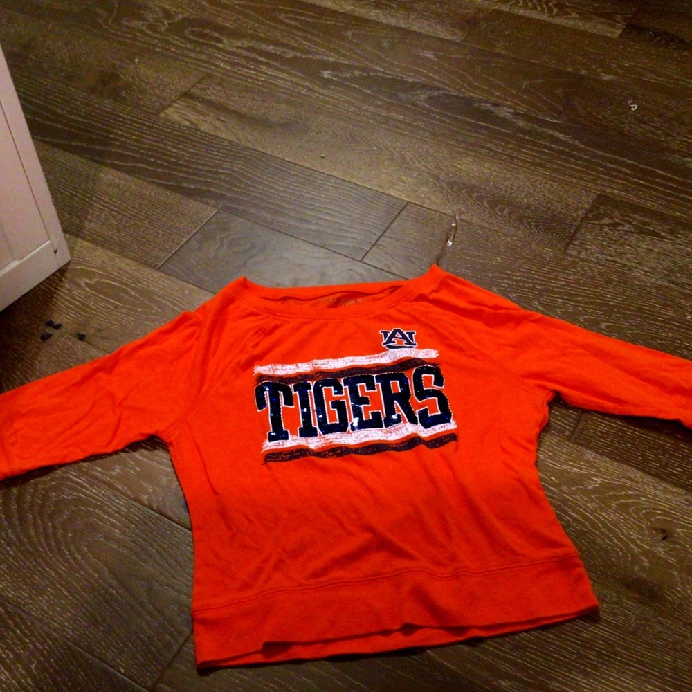 Auburn Tigers orange shirt/crop top